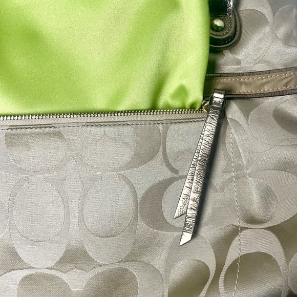 Coach Poppy Signature Sateen Glam Tote bag #18988 - Picture 14 of 16